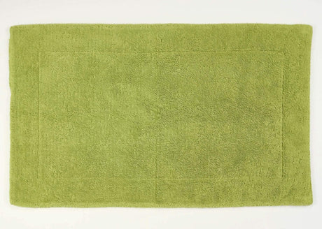 A&H Double Tub Mat - colour 165 Apple Green. 100% Giza Egyptian Cotton Extra-Long Staple