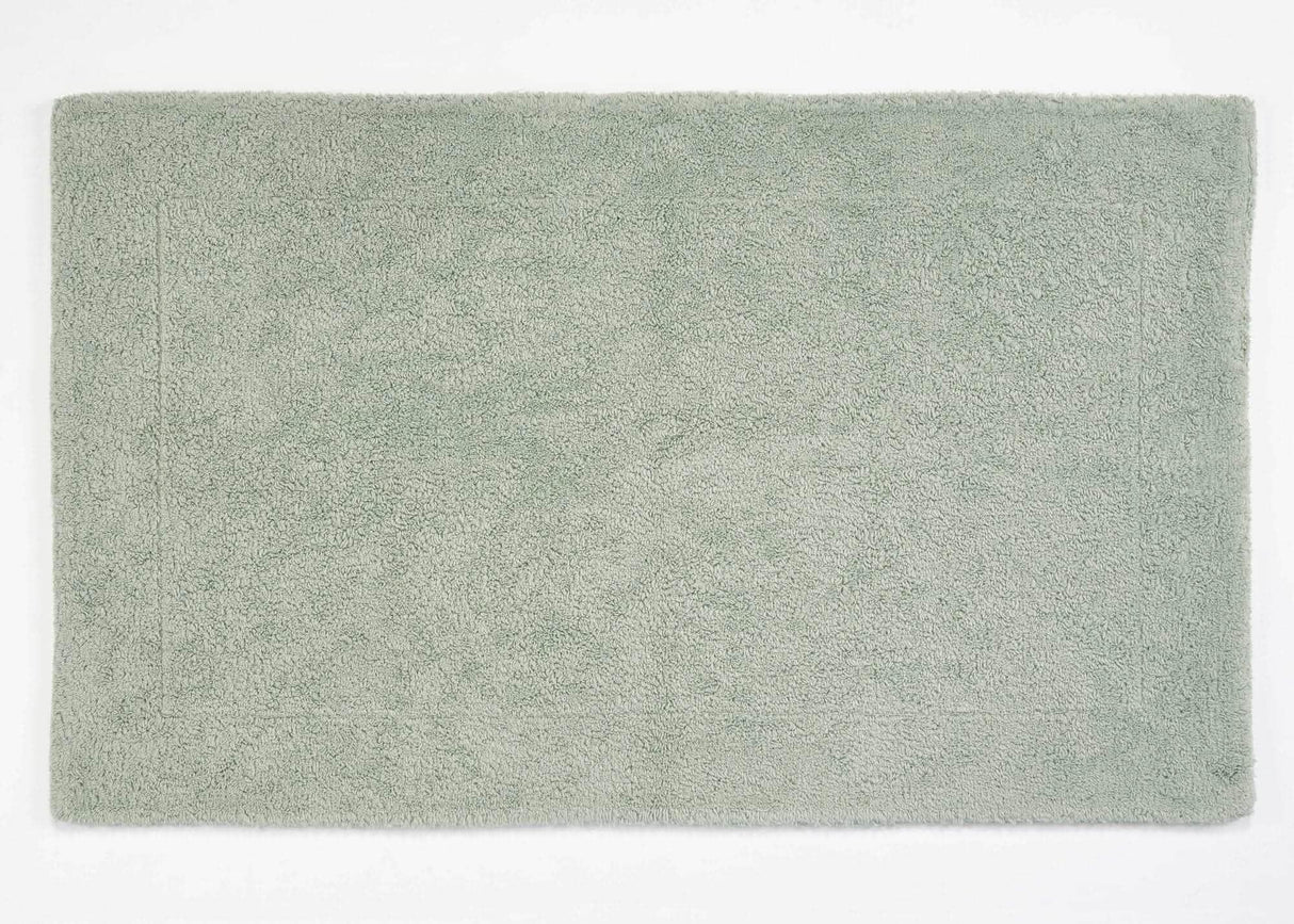 A&H Double Tub Mat - colour 210 Aqua. 100% Giza Egyptian Cotton Extra-Long Staple