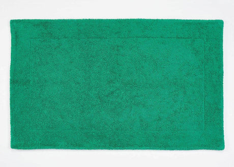 A&H Double Tub Mat - colour 230 Emerald. 100% Giza Egyptian Cotton Extra-Long Staple
