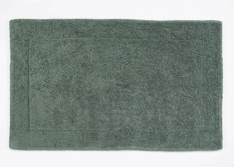 A&H Double Tub Mat - colour 280 Evergreen. 100% Giza Egyptian Cotton Extra-Long Staple