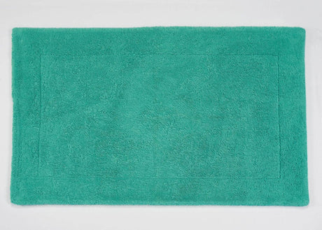 A&H Double Tub Mat - colour 302 Lagoon. 100% Giza Egyptian Cotton Extra-Long Staple