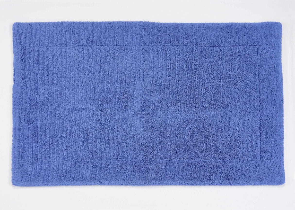 A&H Double Tub Mat - colour 304 Marina. 100% Giza Egyptian Cotton Extra-Long Staple