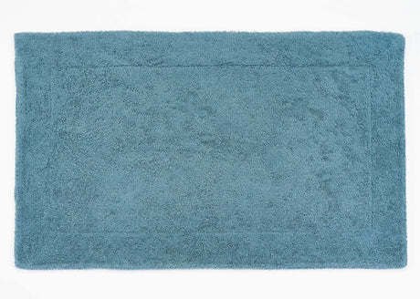 A&H Double Tub Mat - colour 306 Bluestone. 100% Giza Egyptian Cotton Extra-Long Staple