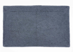 A&H Double Tub Mat - colour 307 Denim. 100% Giza Egyptian Cotton Extra-Long Staple