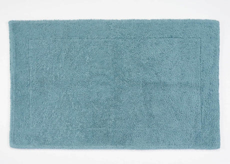 A&H Double Tub Mat - colour 309 Atlantic. 100% Giza Egyptian Cotton Extra-Long Staple