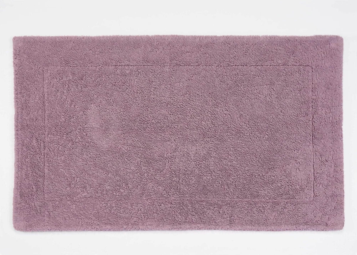 A&H Double Tub Mat - colour 440 Orchid. 100% Giza Egyptian Cotton Extra-Long Staple