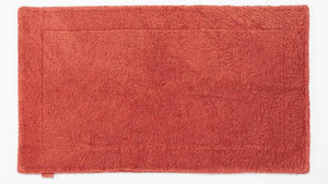 A&H Double Tub Mat - colour 638 Chili. 100% Giza Egyptian Cotton Extra-Long Staple