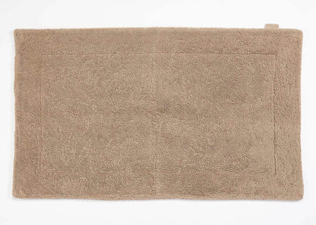 A&H Double Tub Mat - colour 711 Taupe. 100% Giza Egyptian Cotton Extra-Long Staple