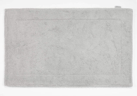 A&H Double Tub Mat - colour 992 Platinum. 100% Giza Egyptian Cotton Extra-Long Staple