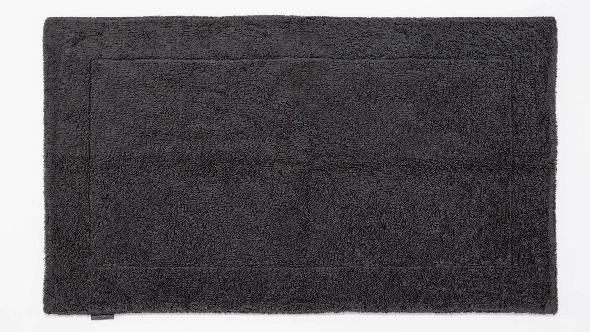 A&H Double Tub Mat - colour 997 Volcan. 100% Giza Egyptian Cotton Extra-Long Staple