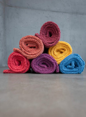 A&H Double Tub Mats (top-to-bottom, left-to-right): 578 Canyon, 515 Rosette, 830 Banane, 579 Viva Magenta, 514 Baton Rouge and 383 Zanzibar