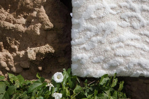 A&H Flow Bath Rug in 103 Ivory, two sizes available