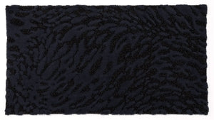 A&H Flow Bath Rug in 990 Black, two sizes available