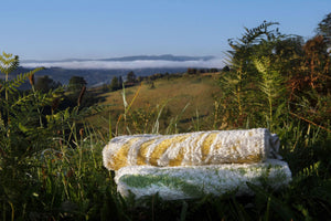 A&H Fogo Towels. Top: 278 Yuzu, Bottom: 165 Apple Green