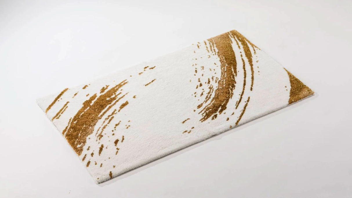 A&H Fortuny Bath Rug. 800 Gold Colour. Two available sizes