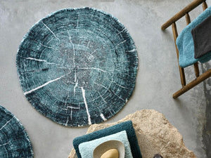 The A&H Fossile Bath Rug is made from 100% Giza Egyptian Cotton Long Staple and is 37" in diameter