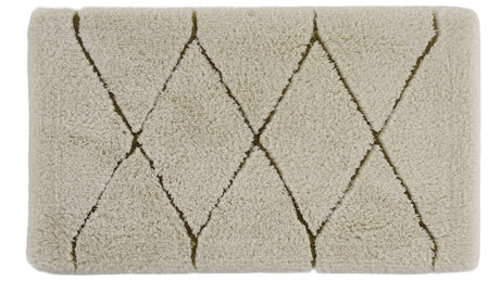 A&H Heritage Bath Rug in 800 Gold. 101 Ecru base + 840 Gold w/ Metallic Lurex Shimmer Highlights