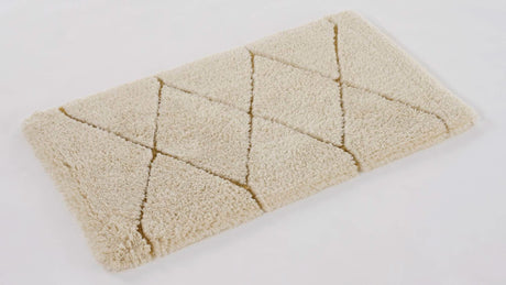 A&H Heritage Bath Rug in 800 Gold. 101 Ecru base + 840 Gold w/ Metallic Lurex Shimmer Highlights