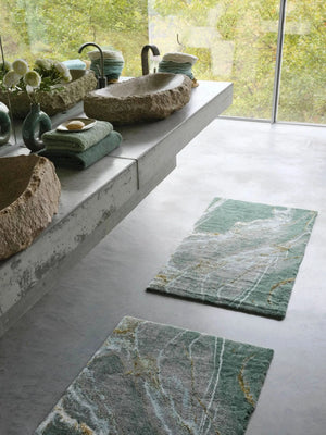A&H Lipari Bath Rug, 27 x 47" w/ non-slip backing