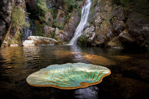 The A&H Lotus Bath Rug is made from 100% Giza Egyptian Cotton Long Staple