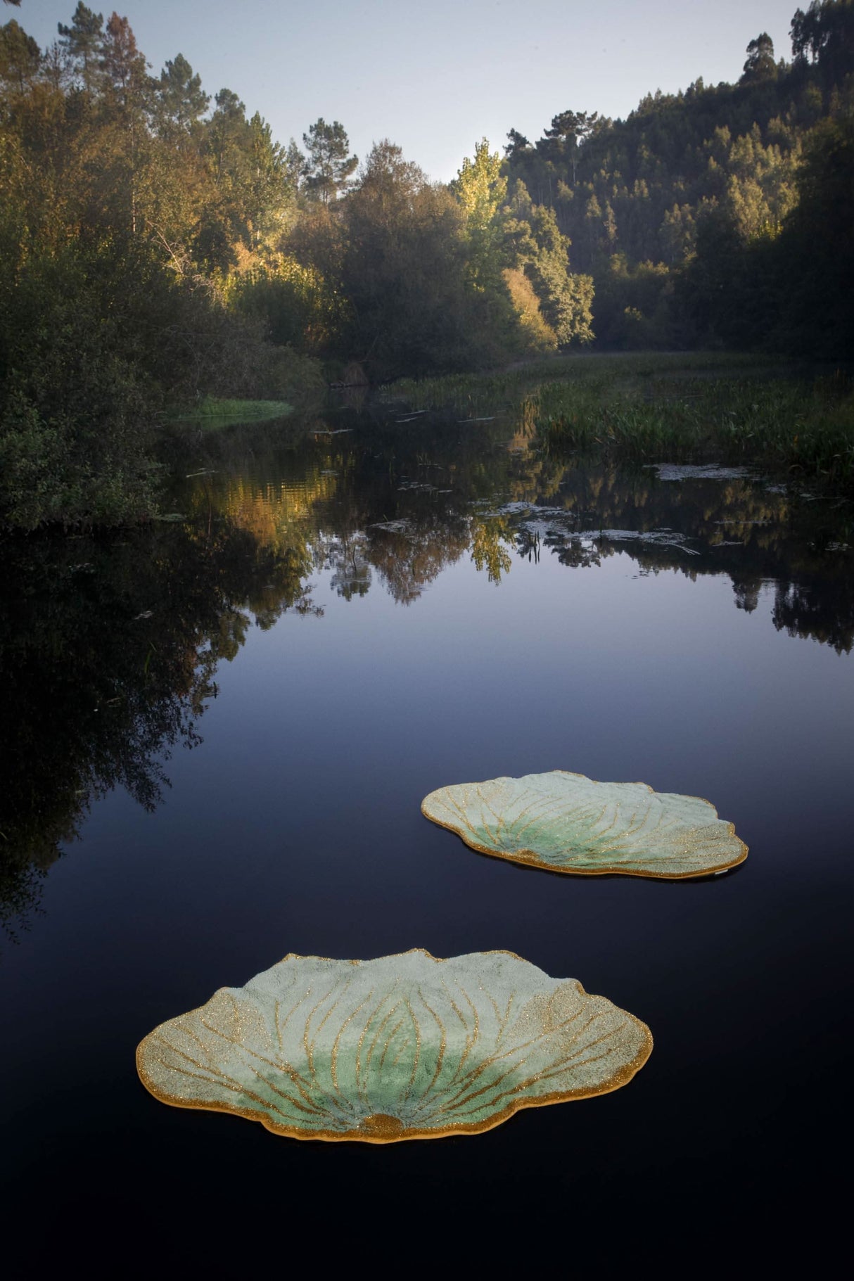 The A&H Lotus Bath Rug is made from 100% Giza Egyptian Cotton Long Staple