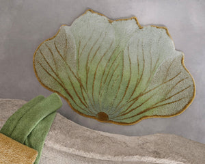 The A&H Lotus Bath Rug is made from 100% Giza Egyptian Cotton Long Staple