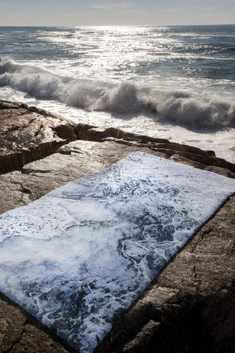 The A&H Nazaré Bath Rug is made from 100% Giza Egyptian Cotton Long Staple