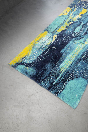 A&H Nereo Bath Rug in 302 Lagoon. 1,900 gsm 27 x 55"
