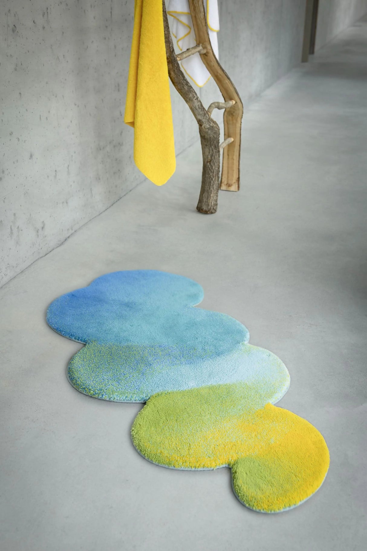 A&H Odity Bath Rug in 302 Lagoon. 1,900 gsm 27 x 55"