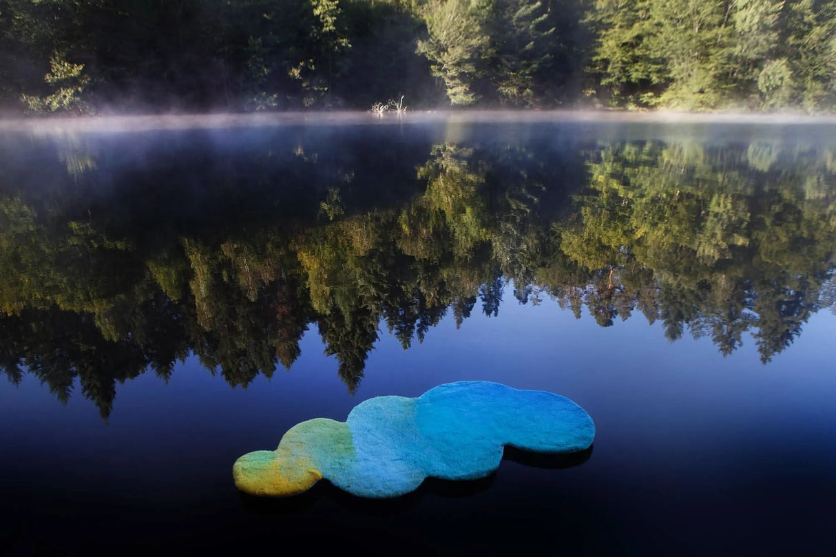 A&H Odity Bath Rug in 302 Lagoon. 1,900 gsm 27 x 55"