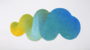 A&H Odity Bath Rug in 302 Lagoon. 1,900 gsm 27 x 55"