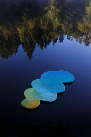 A&H Odity Bath Rug in 302 Lagoon. 1,900 gsm 27 x 55"