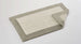 A&H Origine Reversible Bath Rug in 770 Linen (Border) and 101 Ecru (Inset). 100% Giza Egyptian Cotton Long Staple