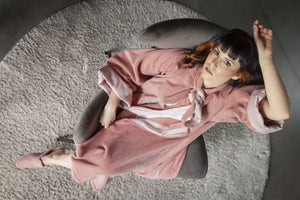 A&H Palacio Robes feature A&H 515 Rosette terry, double-faced with Celso de Lemos Secret sateen. Both fabrics are made from 100% Giza Egyptian Cotton Extra-Long Staple