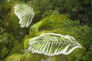 A&H Palm Bath Rug in 165 Apple Green. 1,900 gsm 31 x 63"