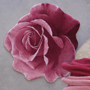 A&H Passion Bath Rug in 573 Flamingo. 100% Giza Egyptian Cotton Long Staple
