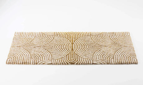 A&H Petal Bath Rug in 770 Linen - 23 x 63" bedside runner / dual vanity
