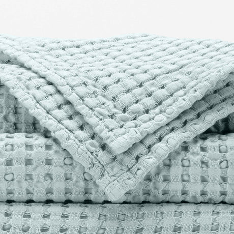 A&H Pousada Waffle Towels in 235 Ice