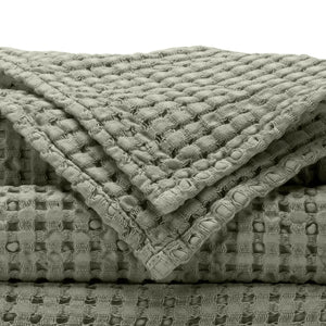 A&H Pousada Waffle Towels in 277 Laurel