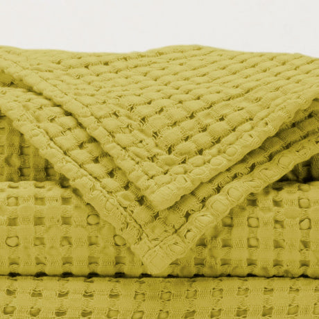 A&H Pousada Waffle Towels in 278 Yuzu