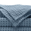 A&H Pousada Waffle Towels in 306 Bluestone