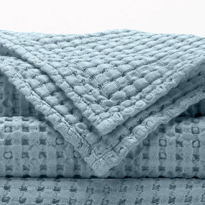 A&H Pousada Waffle Towels in 309 Atlantic