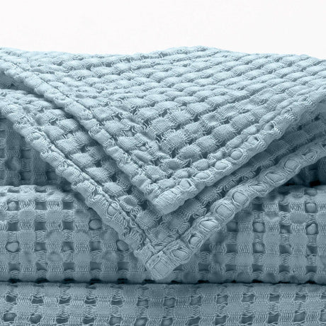 A&H Pousada Waffle Towels in 309 Atlantic