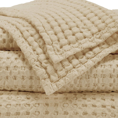A&H Pousada Waffle Towels in 714 Sand