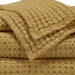 A&H Pousada Waffle Towels in 840 Gold
