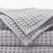 A&H Pousada Waffle Towels in 992 Platinum