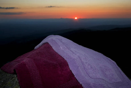 A&H Reversible Rugs in 578 Canyon (left) and 430 Lupin (right)