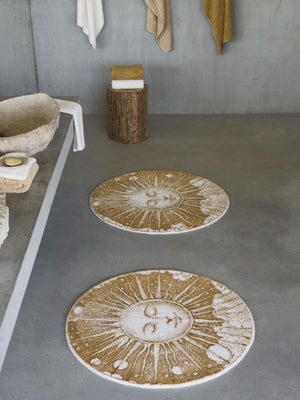 A&H Roi Soleil Bath Rug in 800 Gold