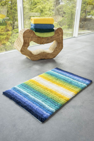 The A&H Santa Cruz Bath Rug in 302 Lagoon