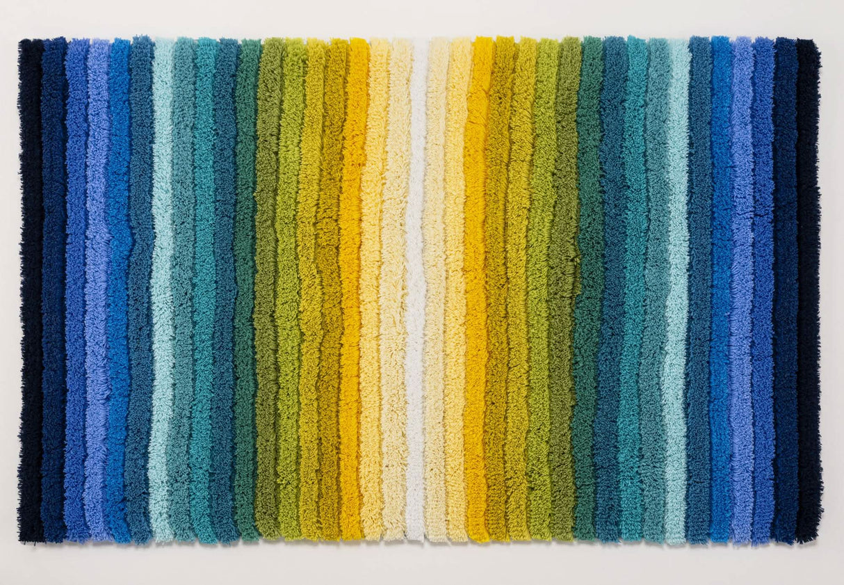 The A&H Santa Cruz Bath Rug in 302 Lagoon